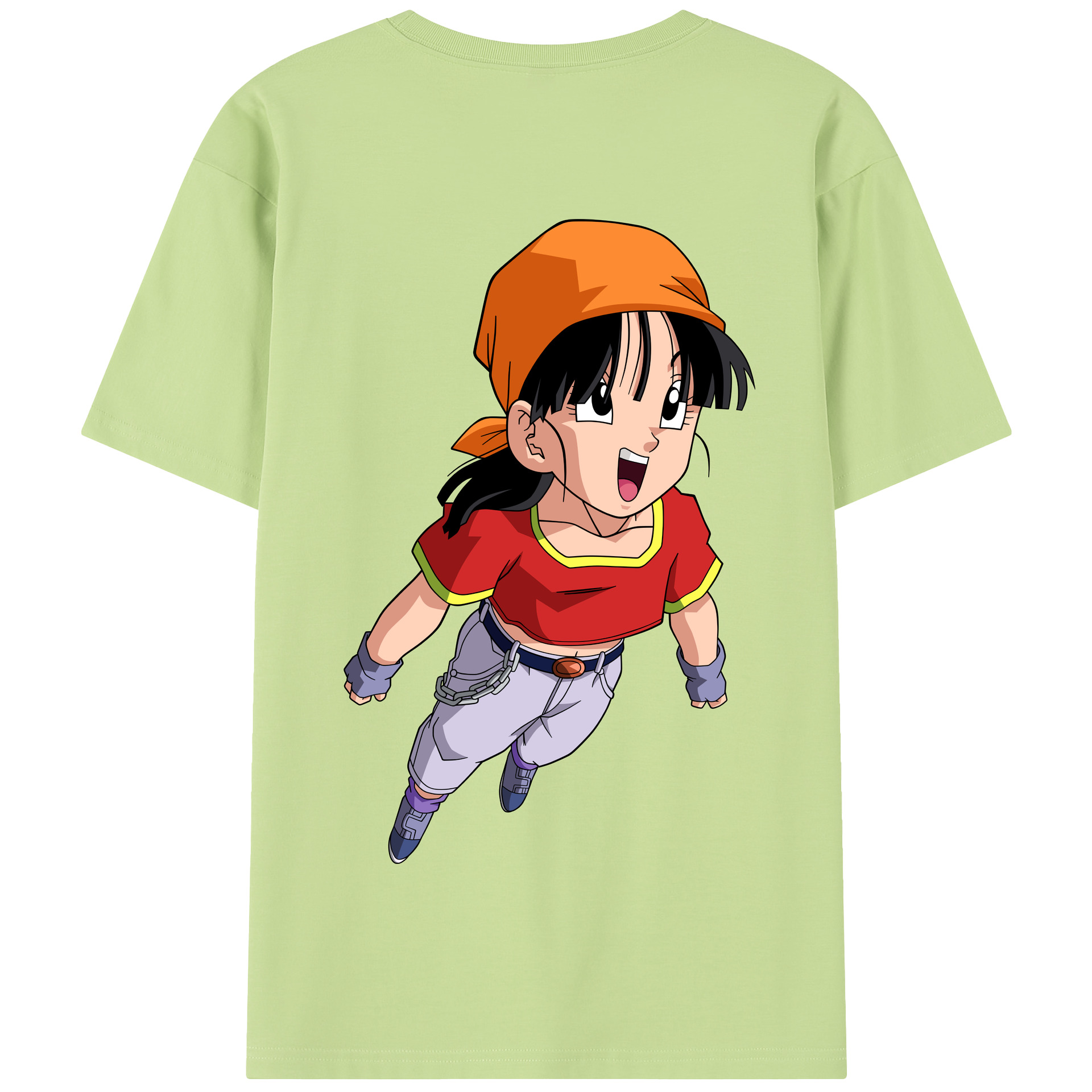 （画像用） ドラゴンボール パン DRAGON BALL Pan 綿100％半袖Tシャツ（背面プリント）